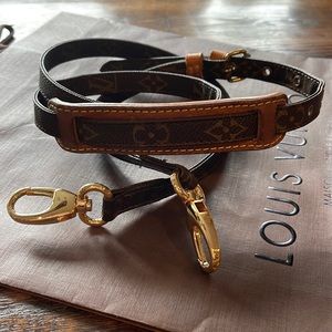 Vintage Louis Vuitton monogram crossbody strap ALTERED new clasps for speedy